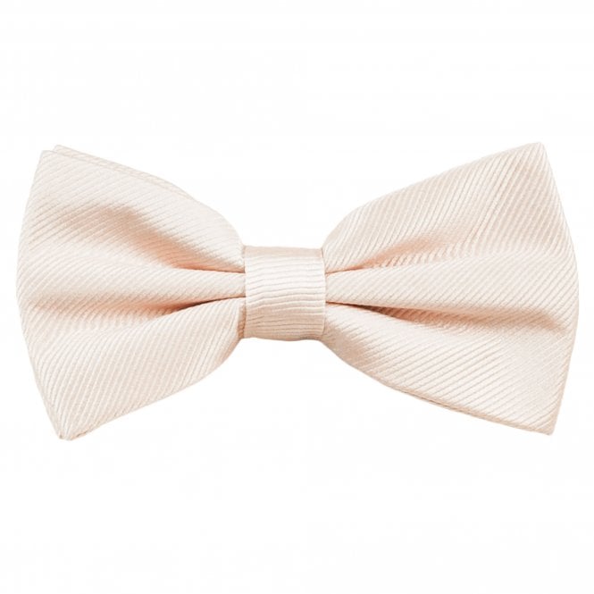 Plain Blush Pink Men's Silk Bow Tie from Ties UK