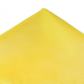 Plain Bright Yellow Textured Men's Tie & Pocket Square Handkerchief Set  from Ties Planet UK